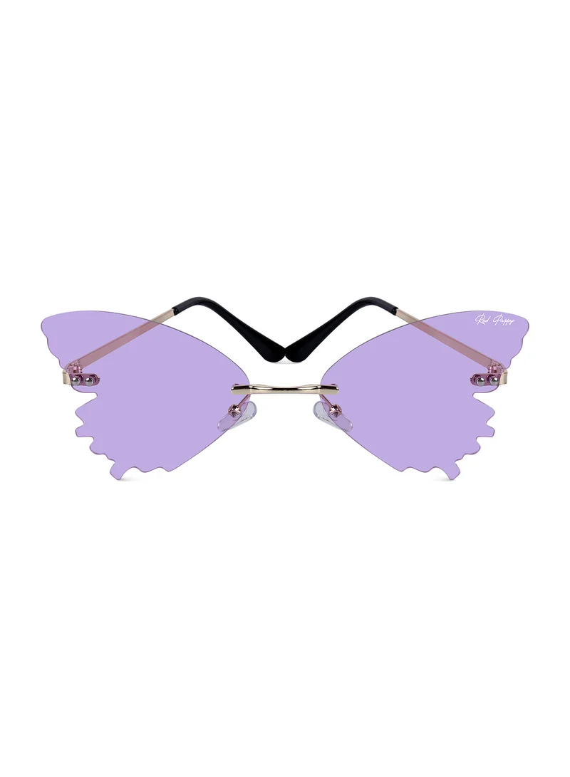 Woggles Stylish Purple Butterfly Sunglasses