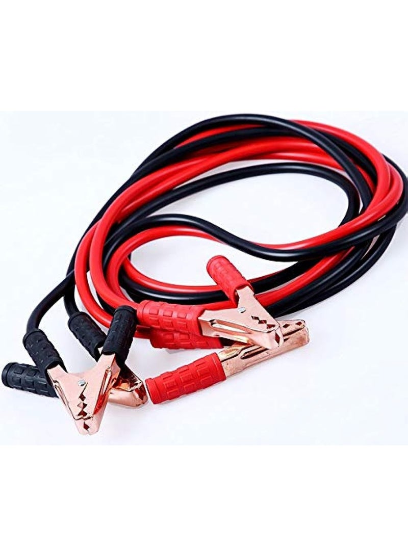 Car Battery Charging Cable with Heavy-Duty Clamps, Reliable Battery Charging Cable for Vehicle Emergency and Routine Maintenance
