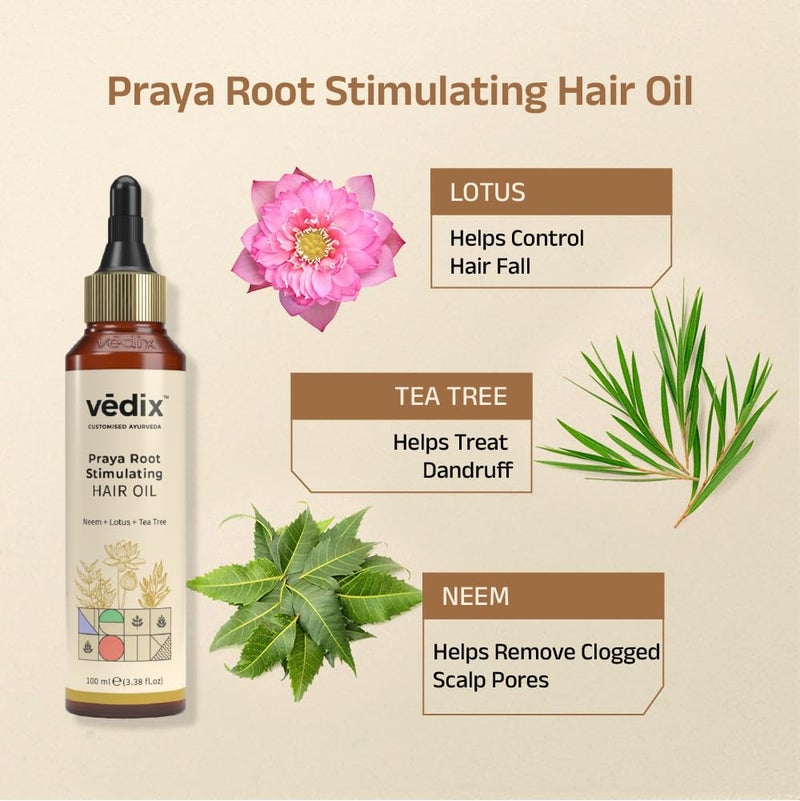 Vedix نظام العناية بالشعر الأيورفيدي المخصص من فيديكس للشعر العادي والدهني وفروة الرأس الدهنية والشعر المتموج إلى المجعد - Image 2