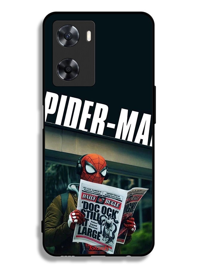 Tolwak Oppo A77s Protective Case Cover Spiderman Reading Newspaper - Image 2