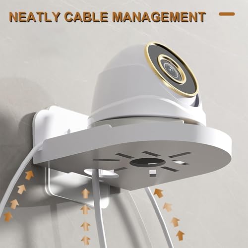 Bectro Screw-Less L-Type Wall Mount Holder for Smart CCTV Cameras | Stand with Heavy-Duty Wall Mount Sticker | Universal use for 360 Robo, Cube, Dome & PT Camera for Home/Office (Pack of 1) - Image 3