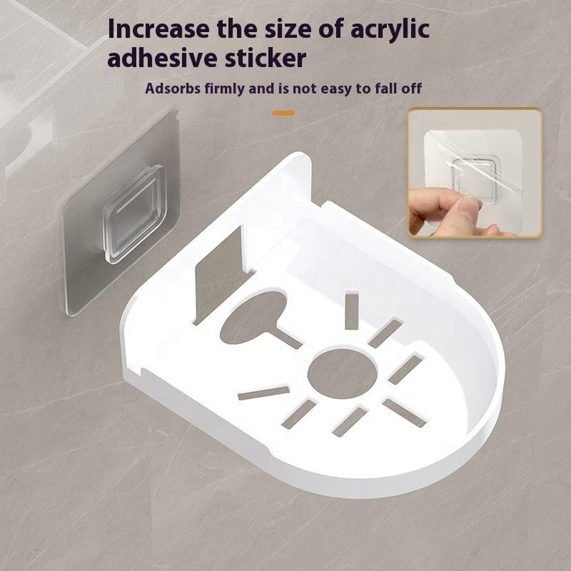 Bectro Screw-Less L-Type Wall Mount Holder for Smart CCTV Cameras | Stand with Heavy-Duty Wall Mount Sticker | Universal use for 360 Robo, Cube, Dome & PT Camera for Home/Office (Pack of 1) - Image 4