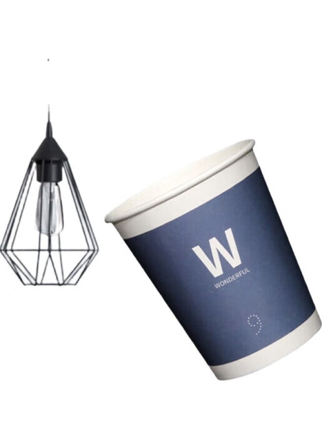 Pinyu Disposable Cups, Thick Paper Cups, 250Ml*100 Pieces, Business Water Cups, Office Vip Reception, Home Use, Scald-Proof Cups - Image 2