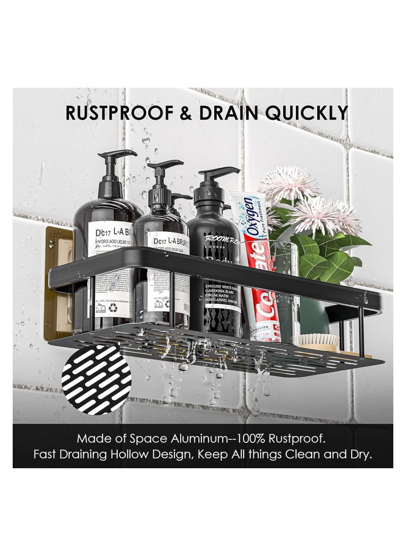 Eworld - Shower Caddy Shelves, Stylish and Convenient Storage Solution with No-Drill Wall-Mounted and Rustproof Features, Perfect Organizers for Bathroom, Toilet, and Kitchen, Available in Pack of 4 & 2 - Image 1