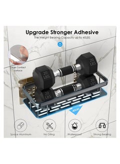 Eworld Shower Caddy Shelves, Stylish and Convenient Storage Solution with No-Drill Wall-Mounted and Rustproof Features, Perfect Organizers for Bathroom, Toilet, and Kitchen, Available in Pack of 4 & 2  - Image 4