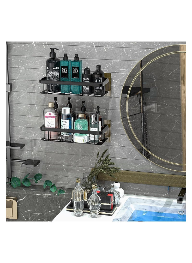 Eworld - Shower Caddy Shelves, Stylish and Convenient Storage Solution with No-Drill Wall-Mounted and Rustproof Features, Perfect Organizers for Bathroom, Toilet, and Kitchen, Available in Pack of 4 & 2 - Image 1