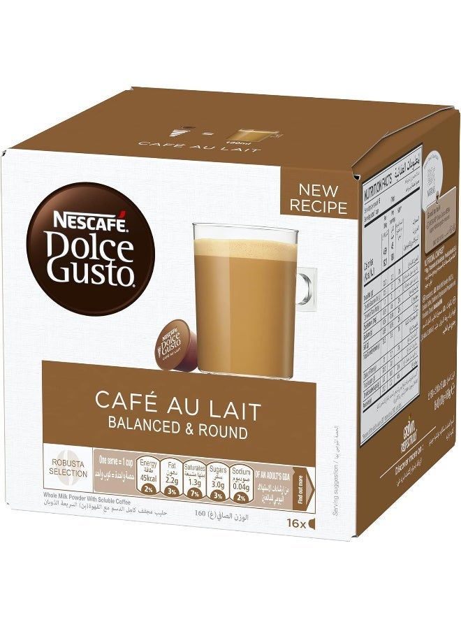 Nescafe Dolce Gusto Cafe Au Lait 16 Coffee Capsules 480grams Pack of 3 - Image 3