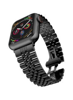 Replacement Band Compatible with Apple Watch 45mm / 44mm / 42mm, Stainless Steel Solid Strap Metal Bracelet for Apple Watch Series 7 6 5 4 3 2 SE