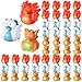 Deekin 50 Pcs Assorted Rubber Ducks in Bulk 2 Inch Rubber Duckies for Party Supplies Mini Bath Toys for Baby Shower Pool Party Dragon - Image 2