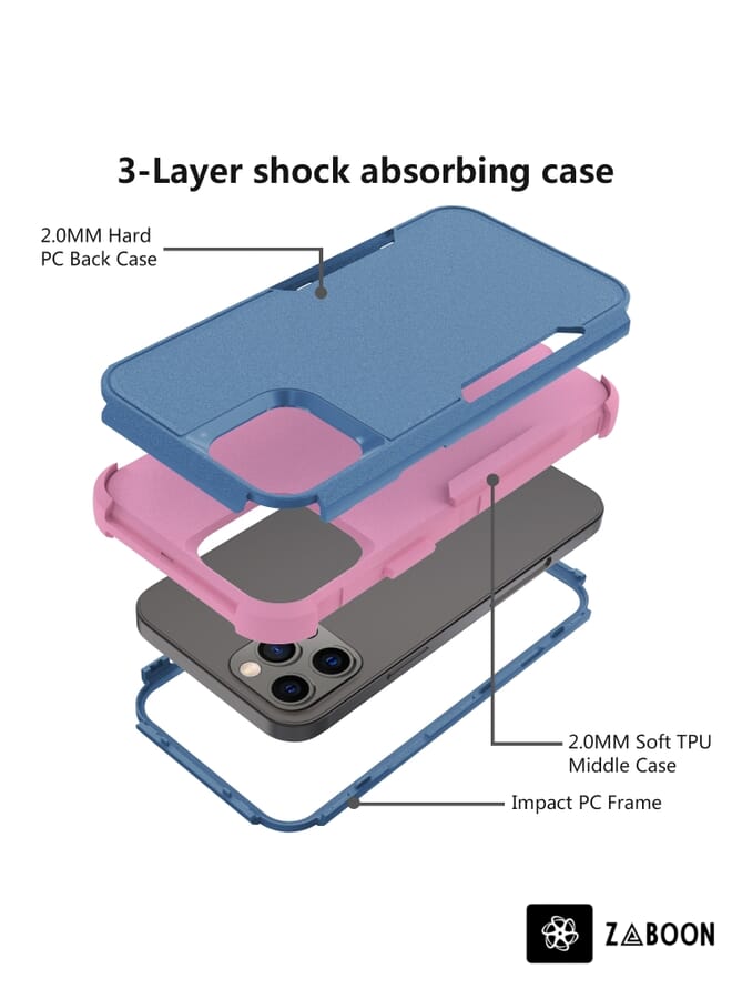 Zaboon Protective Case Cover For iPhone 14 Commuter Shockproof TPU + PC - Image 3