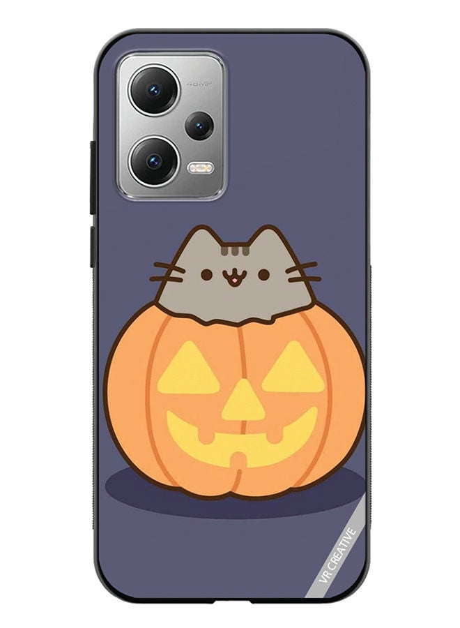 VR CREATIVE Protective Case Cover For Xiaomi Redmi Note 12 Halloween Pumpkin Design Multicolour - Image 1