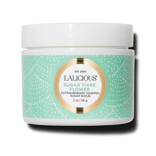 LaLicious Sugar Tiare Flower Extraordinary Whipped Sugar Scrub - Cane Sugar Body & Foot Scrub, Exfoliating & Moisturizing Skin Care with Coconut Oil & Honey, No Parabens (2oz) - Image 1