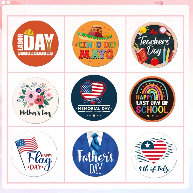 Wxiben Holiday Magnets for Magnetic Calendar - 42Pcs Halloween Day of the Dead Veterans Day Thanksgiving Christmas Refrigerator Calendar Magnet Seasonal Magnetic for Classroom Home Festival Whiteboard - Image 4