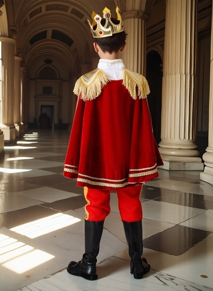 Children's Prince Charming Cosplay Costume, Boys King Performance Costume - Image 4