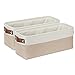 DULLEMELO 2-Pack Bathroom Baskets for Toilet, Small Storage Bins for Organizing Closets, Cabinets, Shelves, Canvas - Image 2