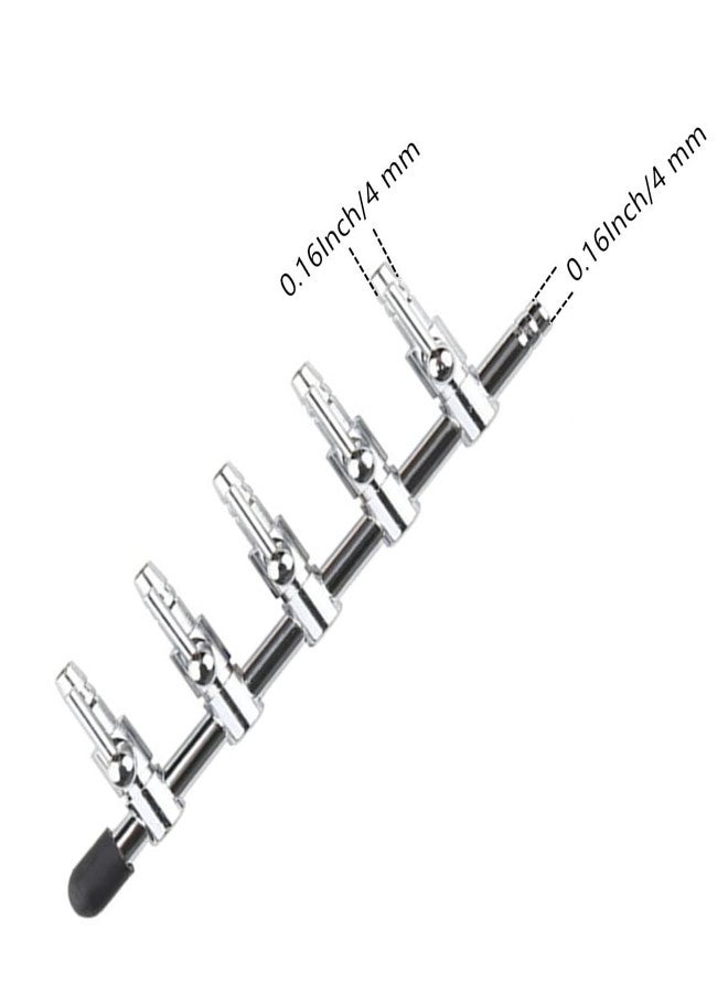 bnafes مضخة تحكم بتدفق الهواء لحوض السمك من بنافيس، 5 منافذ، موزع تدفق هواء، صمام تحكم بذراع، عبوة من 3 قطع - Image 2