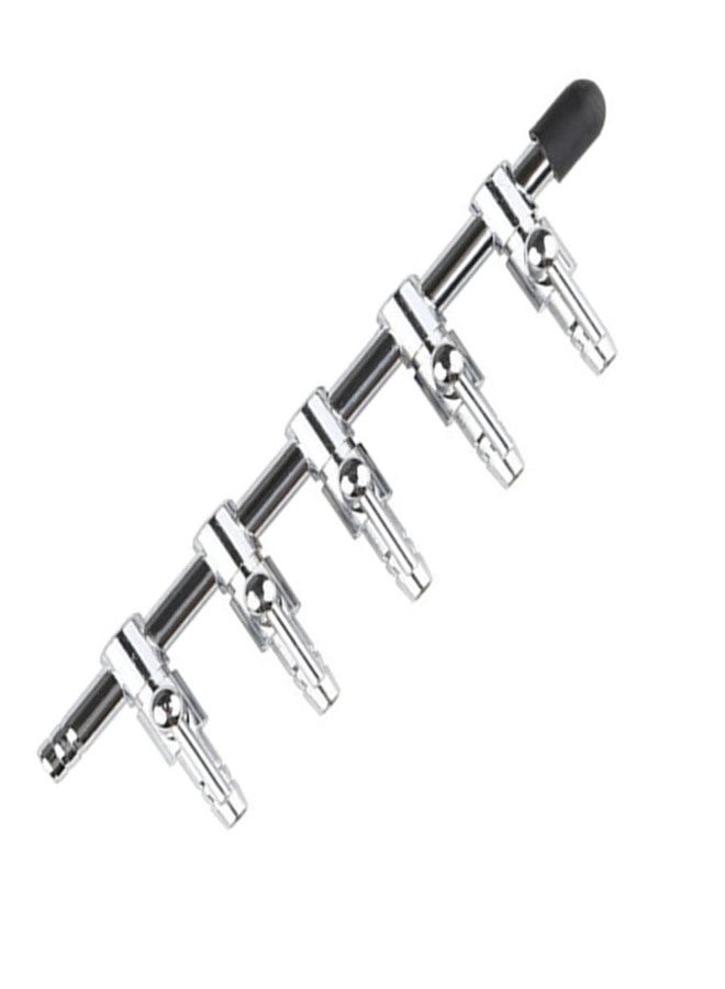 bnafes مضخة تحكم بتدفق الهواء لحوض السمك من بنافيس، 5 منافذ، موزع تدفق هواء، صمام تحكم بذراع، عبوة من 3 قطع - Image 4