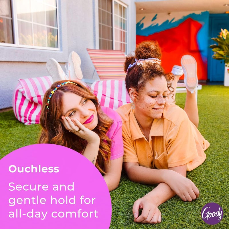 Goody Ouchless Flex Thin Pressure-Free Headband - 2-Pack in Assorted Colors for Comfortable All-Day Wear - Image 4