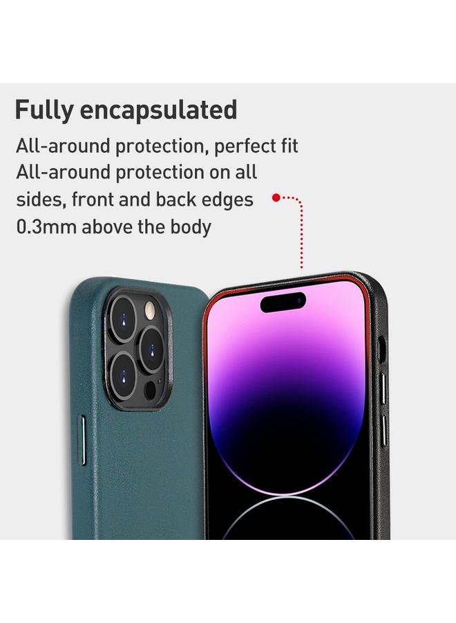 اس-توب جراب لهاتف iPhone 15 Plus بغطاء خلفي من البولي يوريثان من جلد الحمل - Image 3