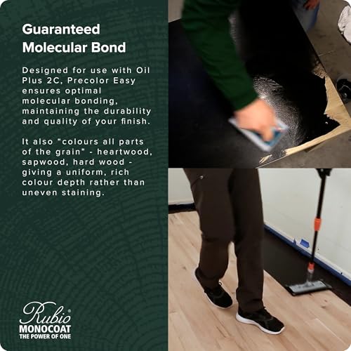 Rubio Monocoat Precolor Easy, Indoor Water-Based Wood Stain & Pre-Treatment, 20 ft² - Intense Grey | Quick-Dry, Eco-Friendly Pre-Color Bonding Stain for Indoor Use with Oil Plus 2C | 100 Milliliter - Image 5
