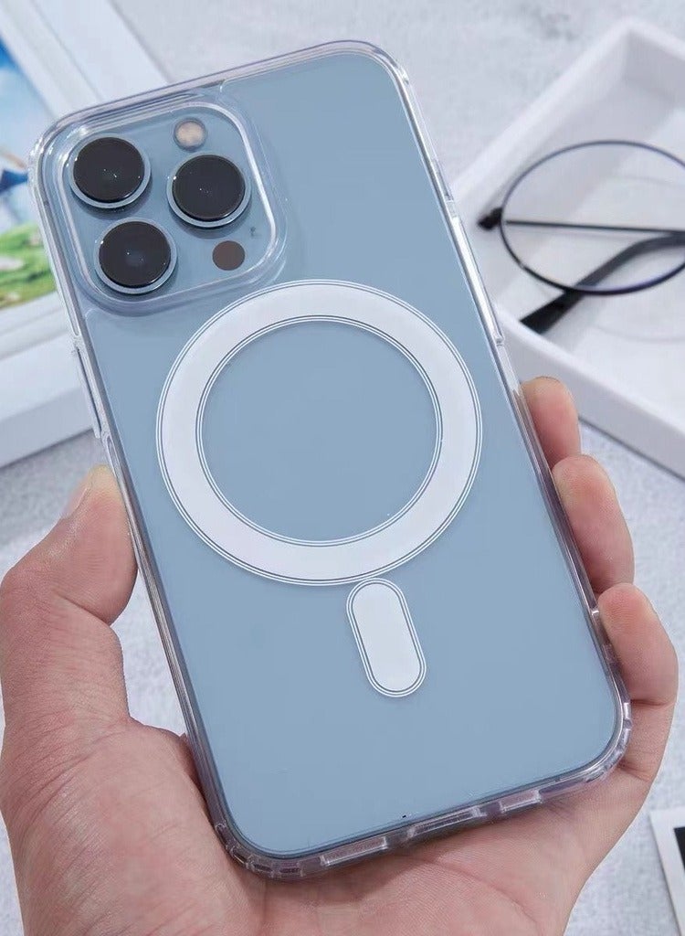 BORTONY iPhone 14 Pro Max Magnetic Phone Case, Compatible with Magsafe Charging & Accessories Protective Clear Back Case Cover for Apple iPhone 14 Pro Max - Image 3