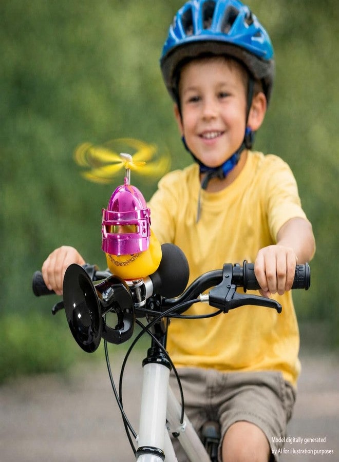 Lanxitown Bike Horn with Little Yellow Duck Classic Vintage Metal Twist Bicycle Horn for Kids Bike Accessories for Kids Bicycle Accessorie - Image 4