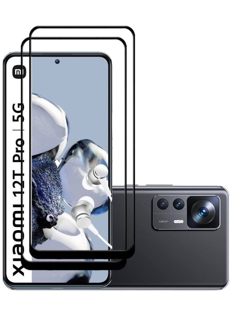 ACLIX 2 Pieces Antistatic ESD Dustproof Premium Quality High Definition Tempered Glass Screen Protector Designed For Xiaomi 12T Pro - Image 1