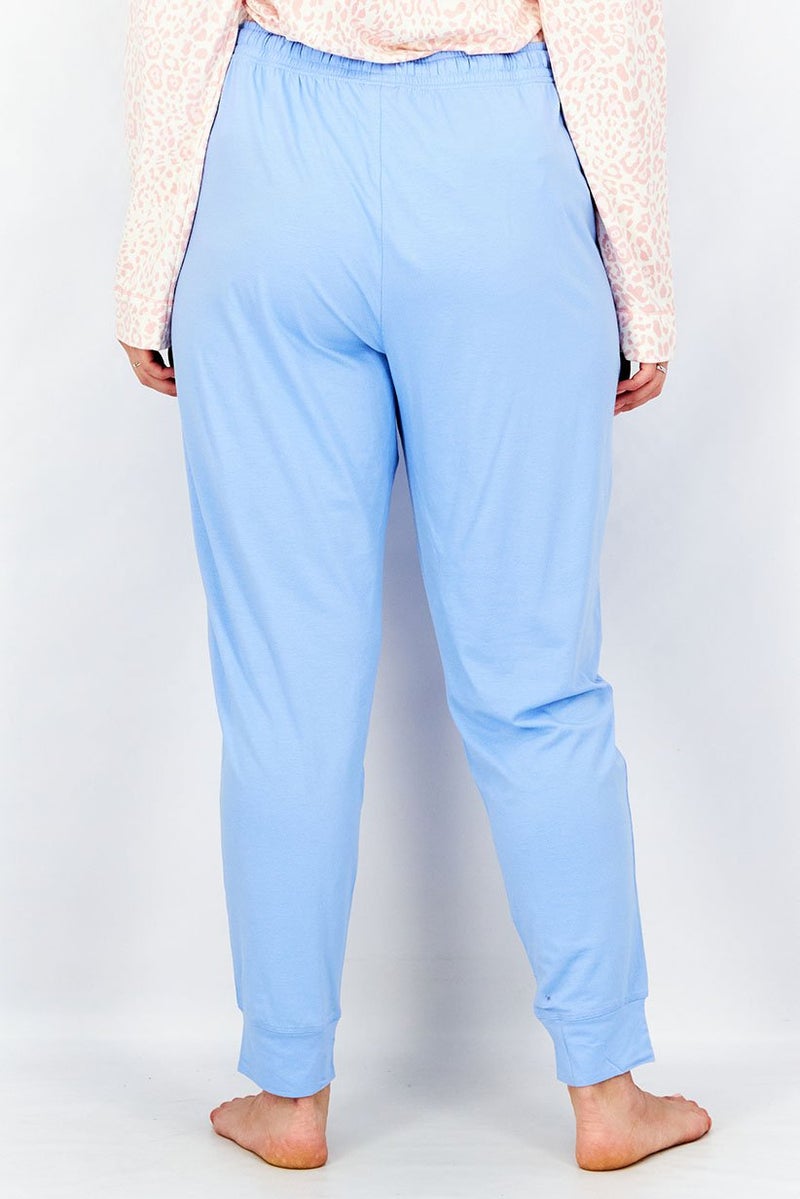 Tchibo Women Jersey Relaxation Trousers, Sky Blue - Image 2