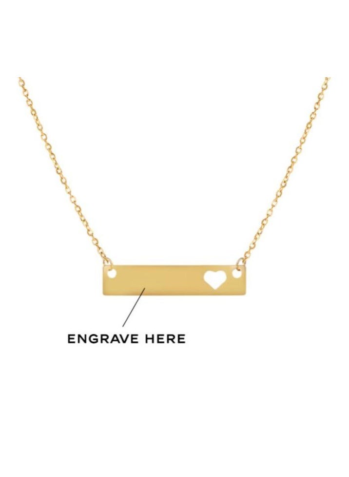 JEWELIVERY JEWELIVERY 18Kt Gold Necklace – Customizable Date Pendant with Elegant Design, Shiny Glossy Finish, Perfect for Personalization, Birthdays, Anniversaries & Special Occasions  - Image 2