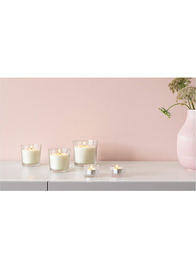 Ikea Tealight Candle Holder, 5 x 3.5cm, Glass, Clear Glass Candle Holders, Vintage Candle Holder, Tealight Candle Holders for Table Centerpieces, Home, Bridal Shower, Birthday - Image 5