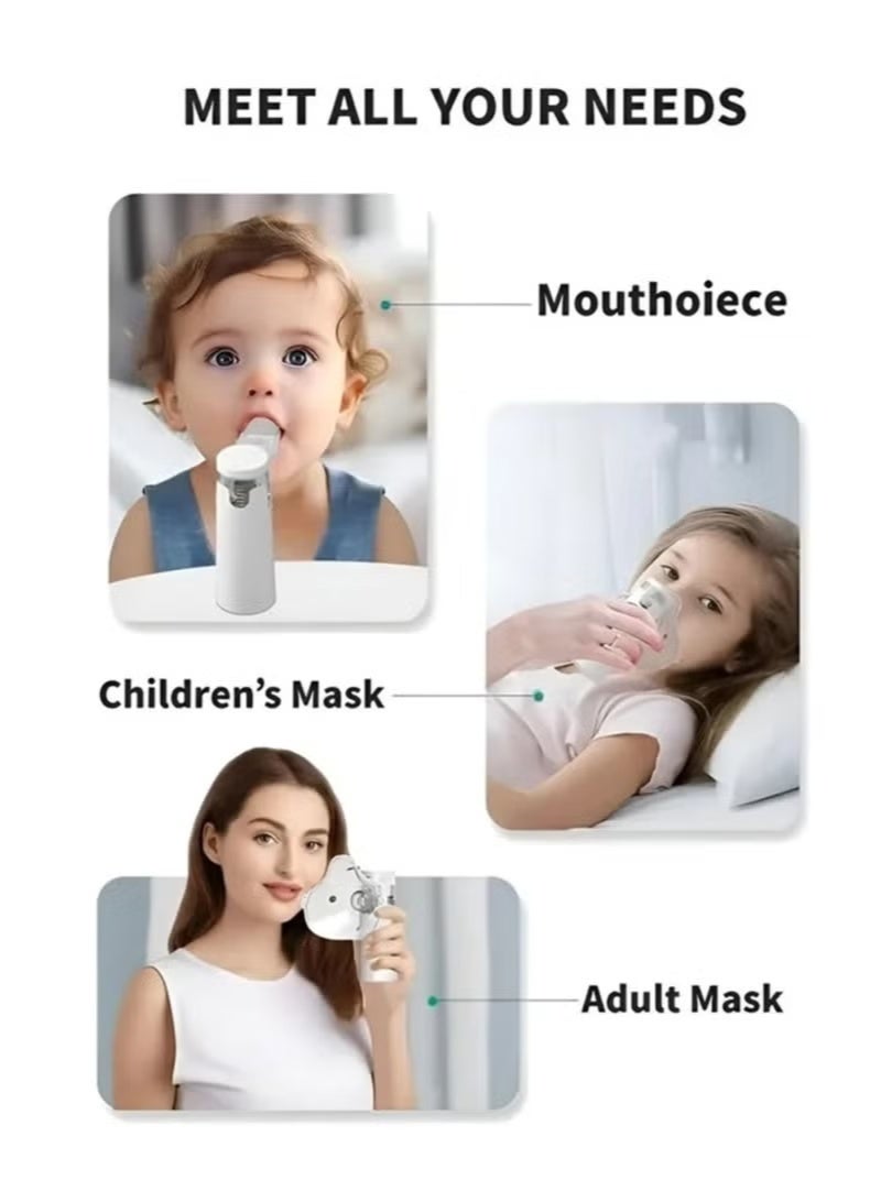 MESH Portable Nebulizer Mesh Inshaler Mini Nebulizer Handheld Atomizer Steam Device for Colds Asthma Respiratory Diseases Suitable for Adult & Childeren - Image 4