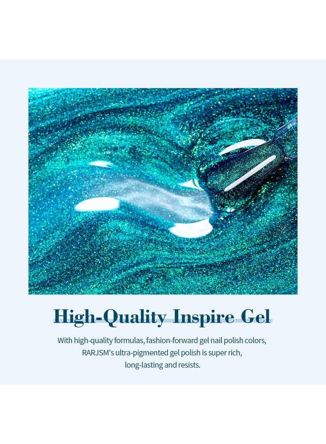 RARJSM Aurora Cat Eye Gel Nail Polish Blue Green Purple Multi Color Velvet Diamond Cateye Gel Polish With Magnet Stick Reflective Shimmer Uv Led Curing Requires Soak Off For Home Salon Manicure 15Ml - Image 5