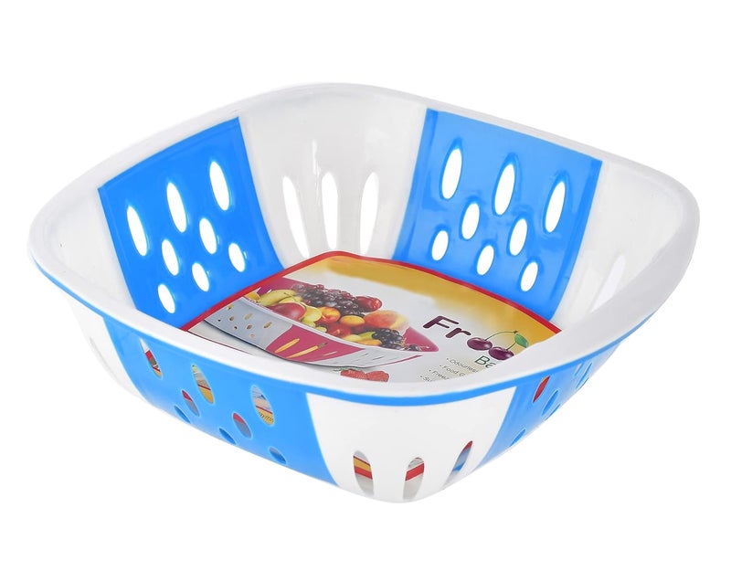 Kuber Industries Large Plastic Fruit, vegetable Storage Basket (Blue)-HS42KUBMART25377 - Image 2