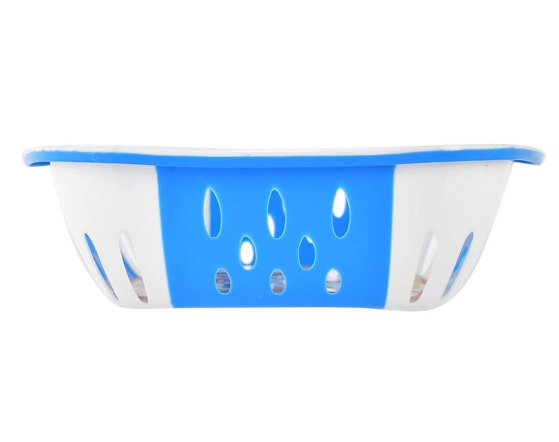 Kuber Industries Large Plastic Fruit, vegetable Storage Basket (Blue)-HS42KUBMART25377 - Image 3