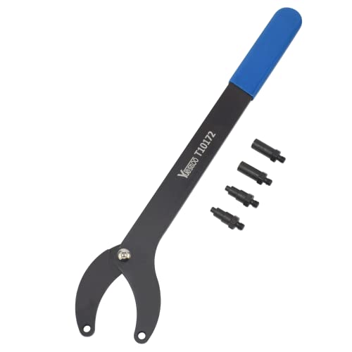 Yuesstloo مجموعة أدوات تغيير حزام توقيت المحرك Yuesstloo مع أداة تثبيت البكرة التوقيت، متوافقة مع VW Golf VAG 3036 T10172، مع قفازات - Image 3