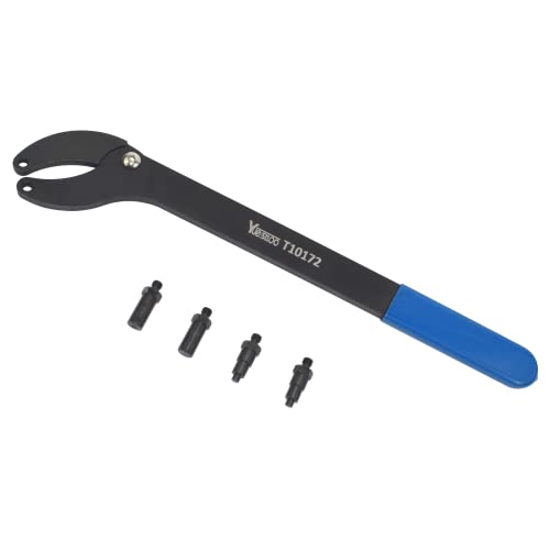 Yuesstloo مجموعة أدوات تغيير حزام توقيت المحرك Yuesstloo مع أداة تثبيت البكرة التوقيت، متوافقة مع VW Golf VAG 3036 T10172، مع قفازات - Image 4