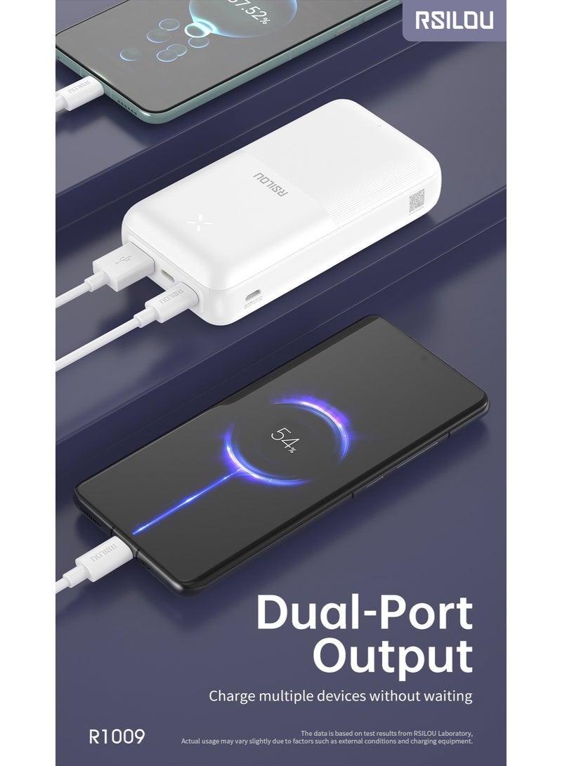 rsilou RSILOU R1009 20000mAh Dual-port Fast charging Power Bank - Image 1