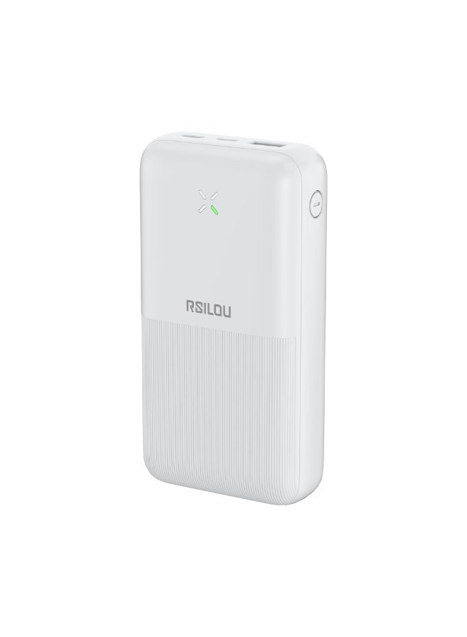 RSILOU - R1009 20000mAh Dual-Port Power Bank | 22.5W Fast Charging | Type-C Input | Intelligent Protection | Airline-Friendly Design - Image 2