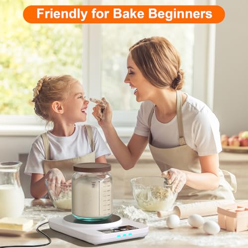 MENGBEI Electric Sourdough Starter Warmer, Upgrade Warming Heating Pad Mat for Sour Dough Starter, Sourdough Heater Proofing Tool for Home Baking with Thermostat Control, Timing, Memory Function (White) - Image 2