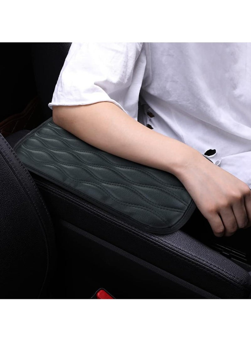Universal Fit Leather Car Center Console Armrest Cover Waterproof Fit for SUVs, Trucks, and Cars - Image 1
