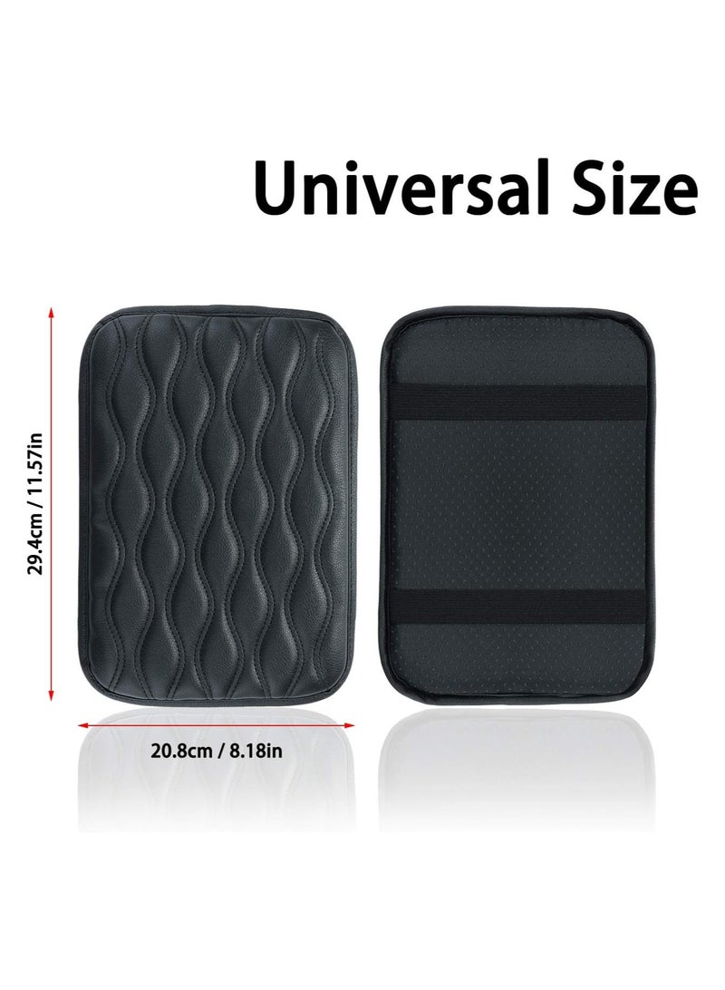 Universal Fit Leather Car Center Console Armrest Cover Waterproof Fit for SUVs, Trucks, and Cars - Image 4