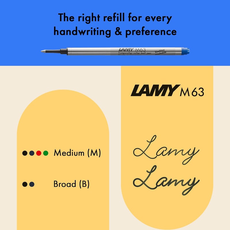 Lamy 328 AL-Star Blue Ocean Roller Ball Pen - Ergonomic Design with Blue Ink - Image 5
