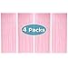 allgala Allgala 4PK 3.3 x 8.2 FT (1x2.5M) Metalic Tinsel Party Photo Backdrop Curtains Door Fringe DÃƒÂ©cor-Macaron Pink-BD52559  - Image 2