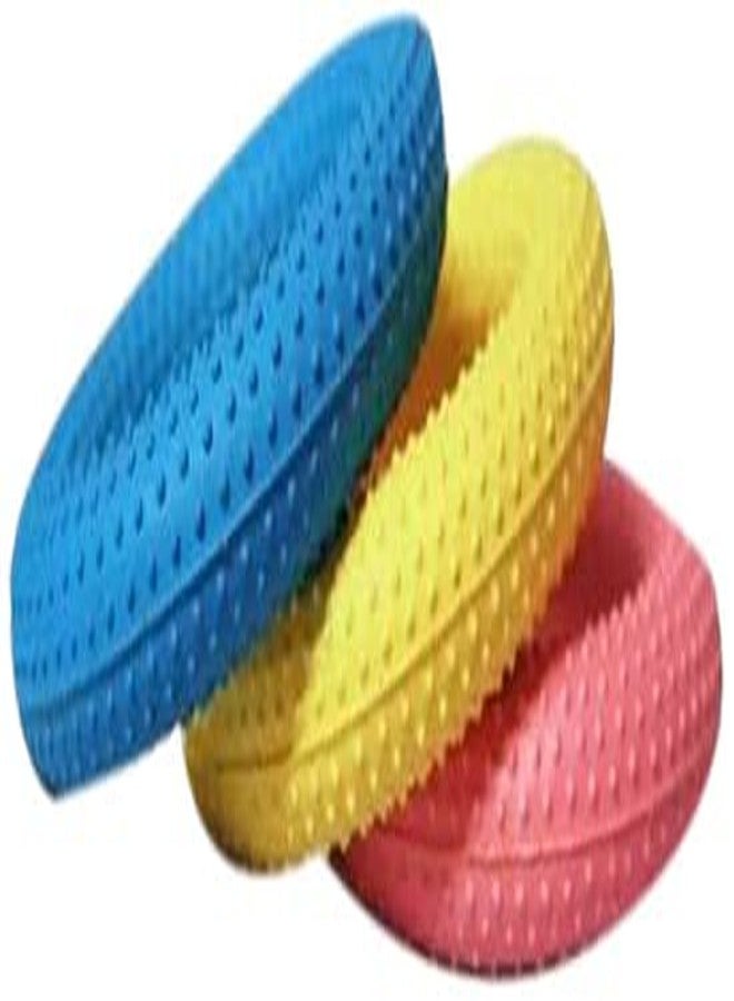 Gmefvr Kids Rubber Ring for Play, Multicolor Dotted | Tennikoit Ring | Safe Outdoor & Indoor Game for Children | Durable Pain-Free Grip Toy - Image 2