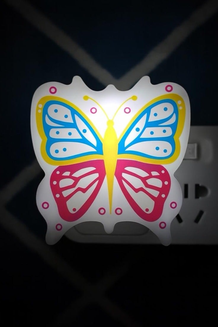 Chaotai Butterfly Shape Plug-in LED Night Light for Kids – Multicolor – Auto Sensor. - Image 2