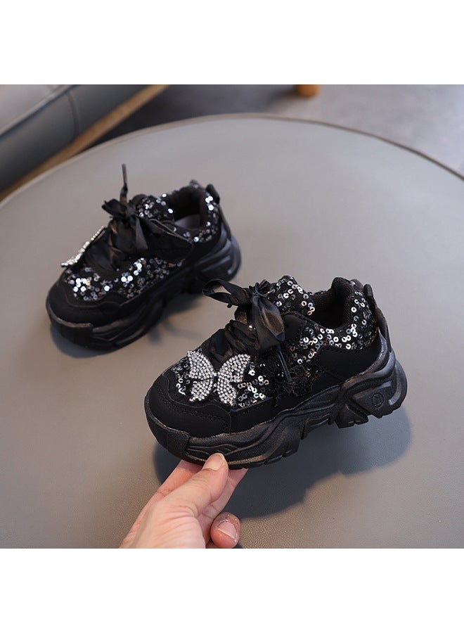 Girls' Sneakers  Autumn Children's Floral Chinese Style Dad Shoes Casual Shoes Big Kids Breathable Shoes