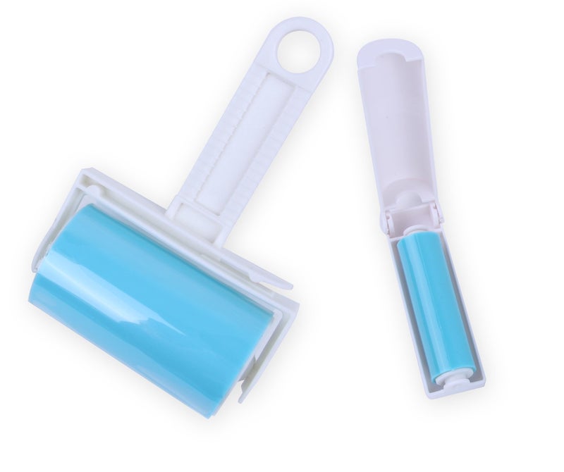iLifeTech Reusable Sticky Picker Set Cleaner Lint Roller Pet Hair Remover Brush, Blue - Image 1