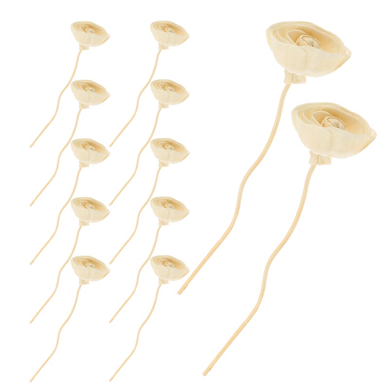 12pcs Artificial Flower Diffuser Sticks for Essential Oils - Fragrance Reeds Scent Sticks Refill Replacements for Household Fragrance - Image 1