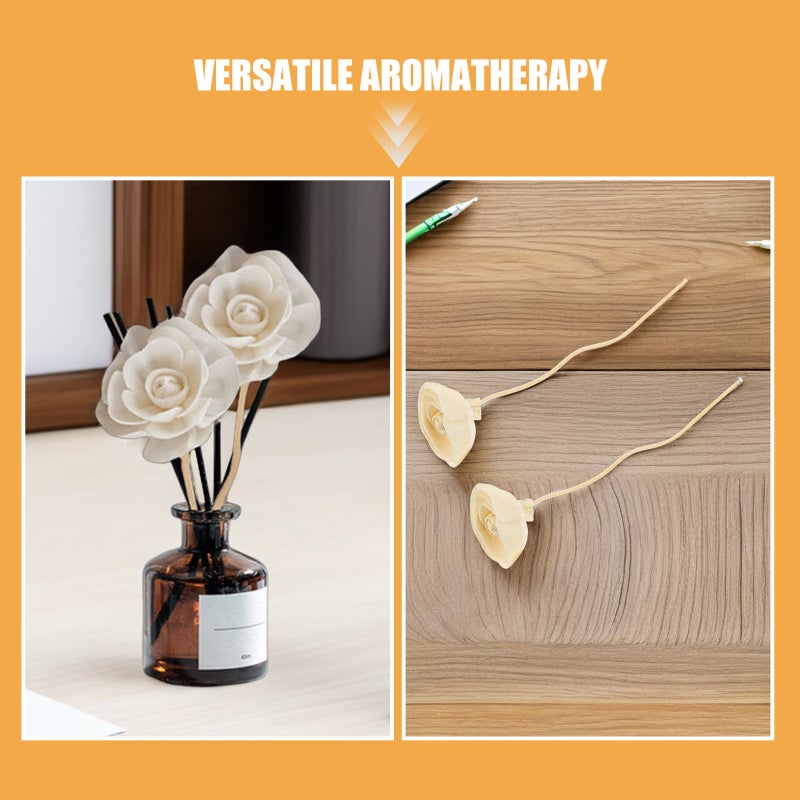 12pcs Artificial Flower Diffuser Sticks for Essential Oils - Fragrance Reeds Scent Sticks Refill Replacements for Household Fragrance - Image 2