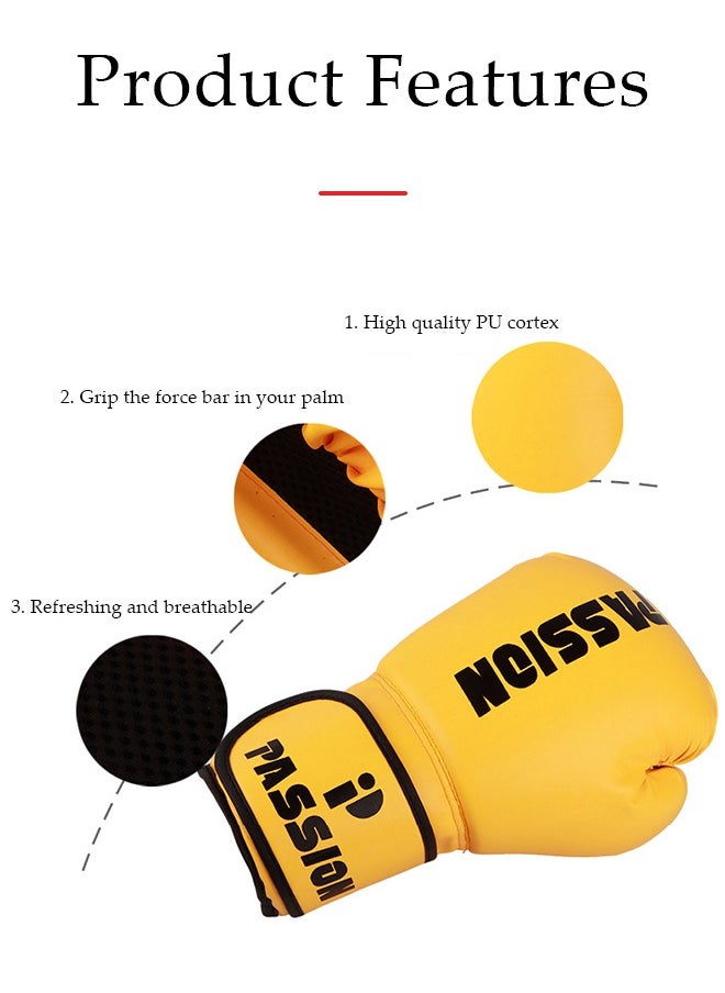 DUNISO Boxing Gloves,Boxing Training Gloves,12oz Punching Gloves Professional Martial Arts Bag Gloves, Kickboxing Gloves, Boxing Gloves for Punching Bag, Sparring, Muay Thai, MMA Beginners Heavy Bag Gloves(black）  - Image 4